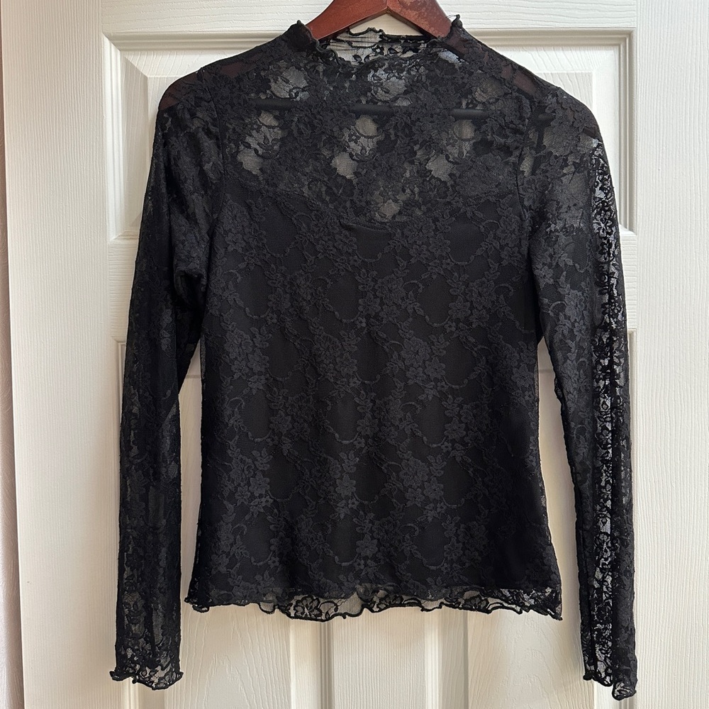 Lace Sleeve Top